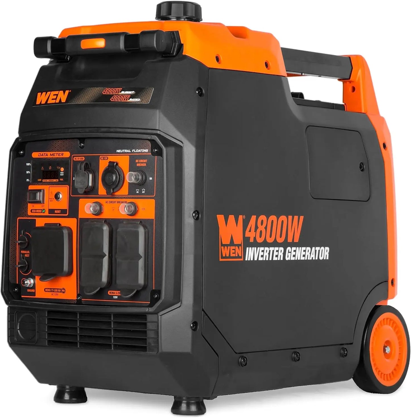 4800-Watt Portable Inverter Generator, RV-Ready, Quiet and Lightweight with Fuel Shut Off (56477i)