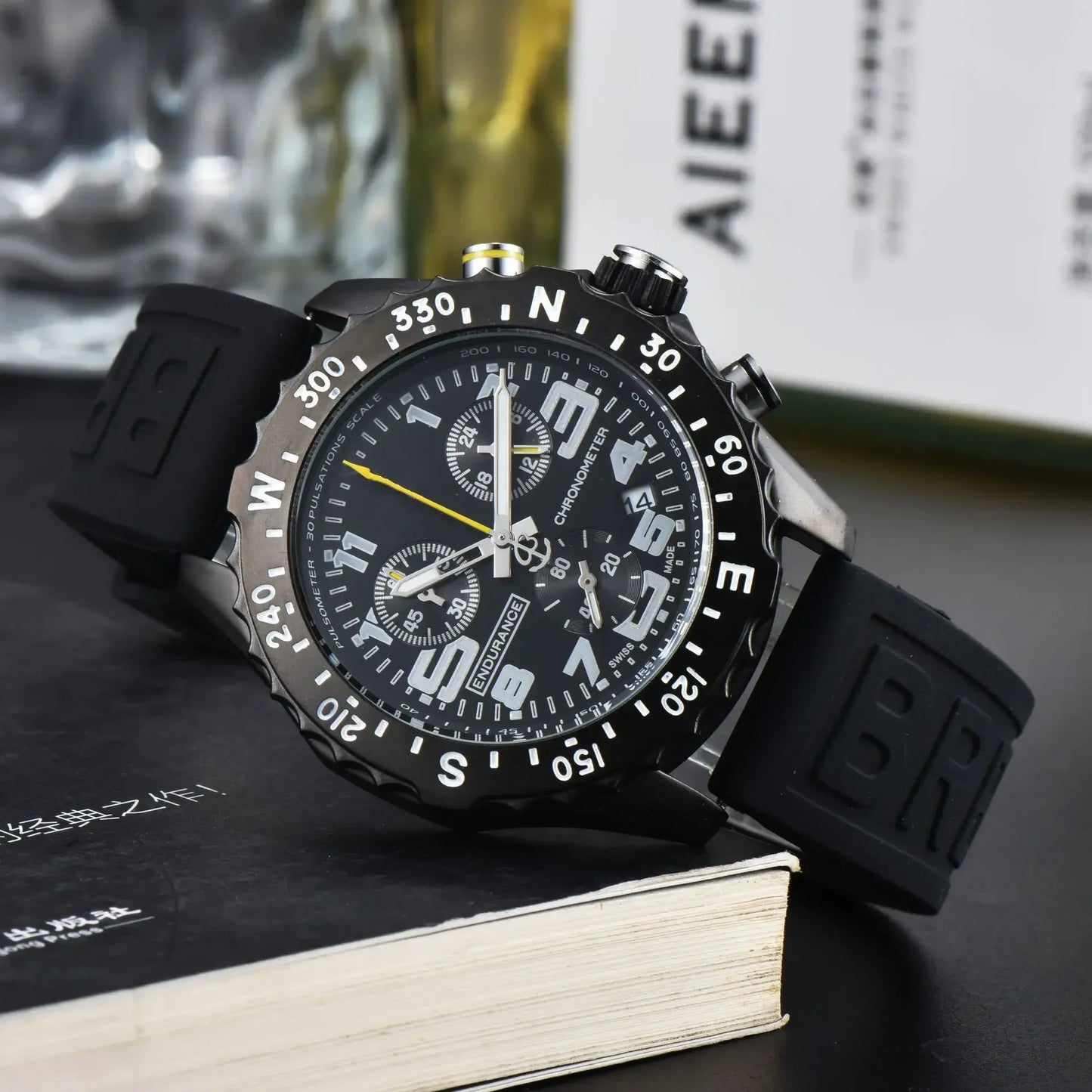Men's Luxury Business Chronograph Watch - Multi-Function Quartz, Durable Date AAA+ Quality, Professional Style