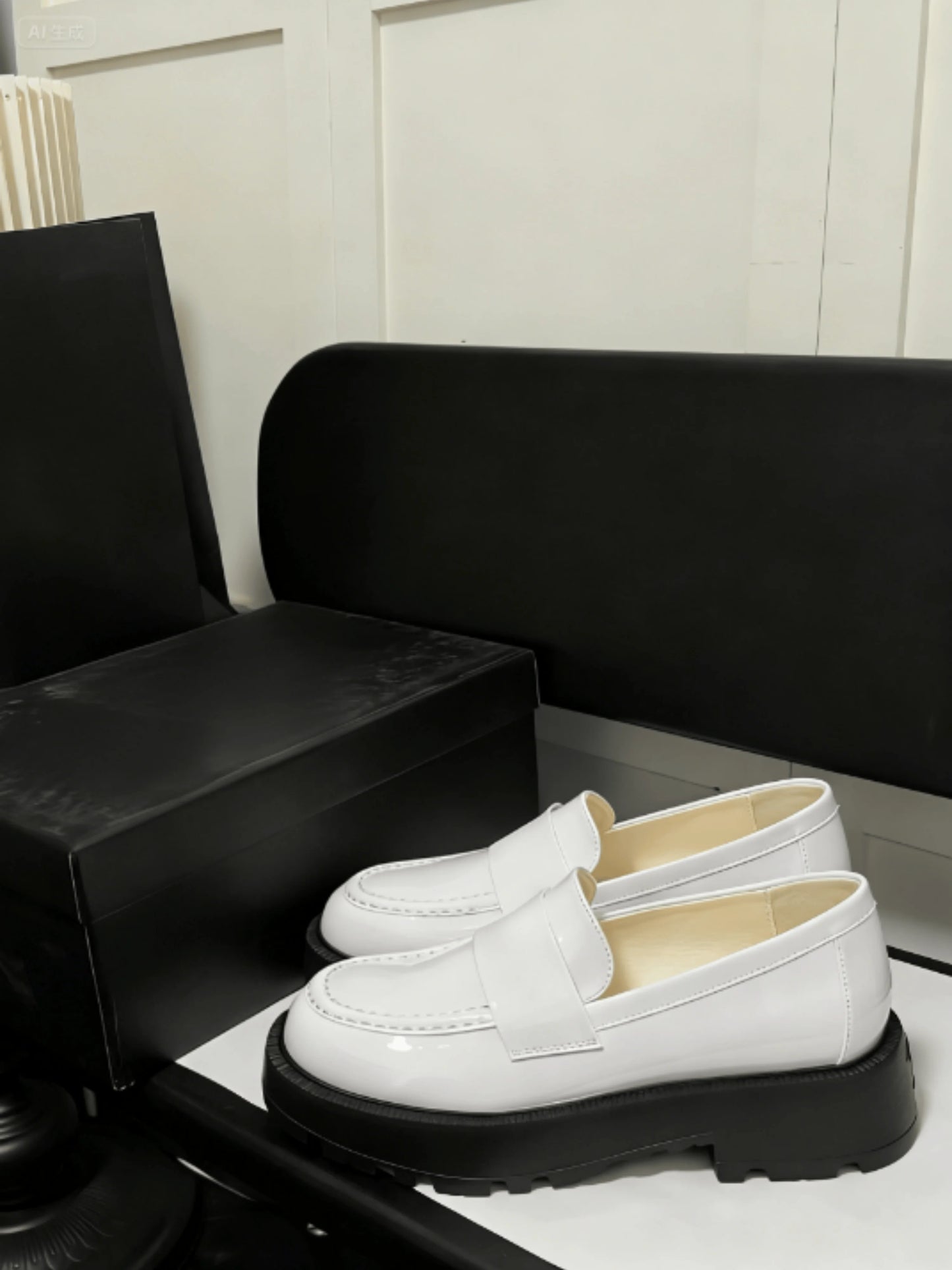 2025 Women Leather Shoes Autumn New Fashion All-match Casual Solid Color Simple Soft Women Loafers