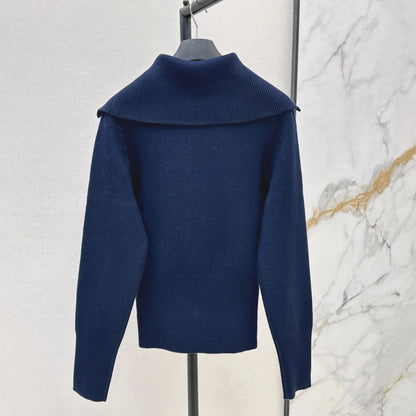 High Quality Spring And Autumn Women's Reversible Set Zipper Casual Xashmere Wool Jacket Fashion Loose Wide Leg Pants JQ089