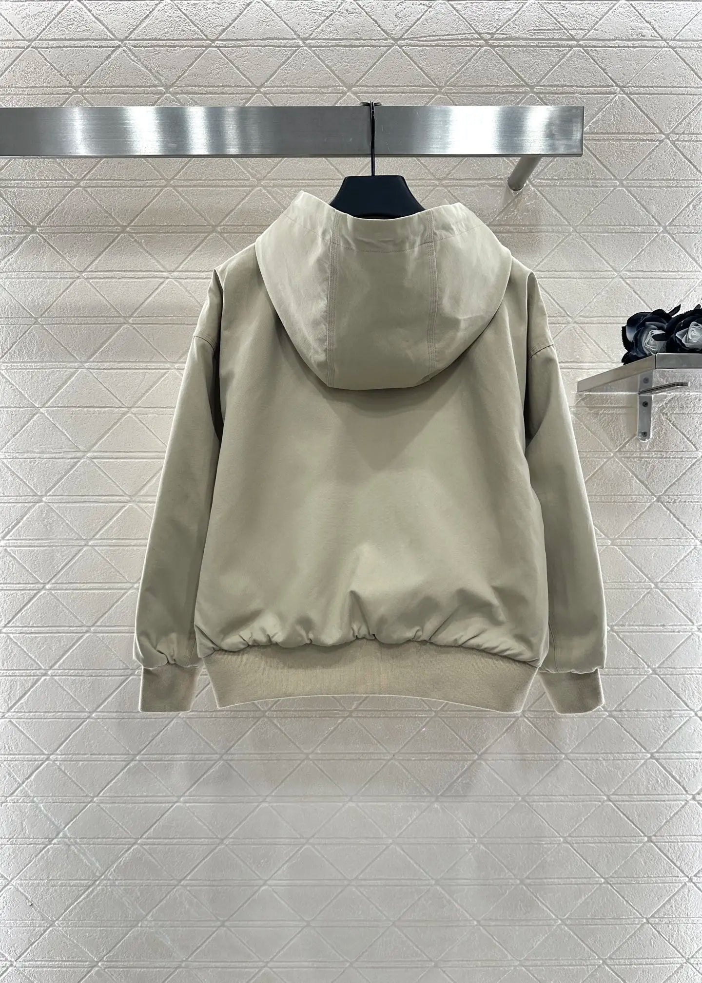 Women's Khaki Hooded Zip - Up Jacket - Comfortable & Stylish, A Must - Have for All Seasons