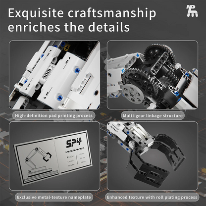 App & Remote Control Programming Robotic Arm Building Blocks Set, 784 Pcs Stem Educational Technic Toys for Boys and Girls Ages 8-16