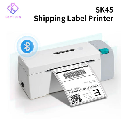 KAYSION Thermal Label Printer Portable No Ink Required 4x6 for Small Business WiFi Bluetooth USB High Speed Express Airway Bill