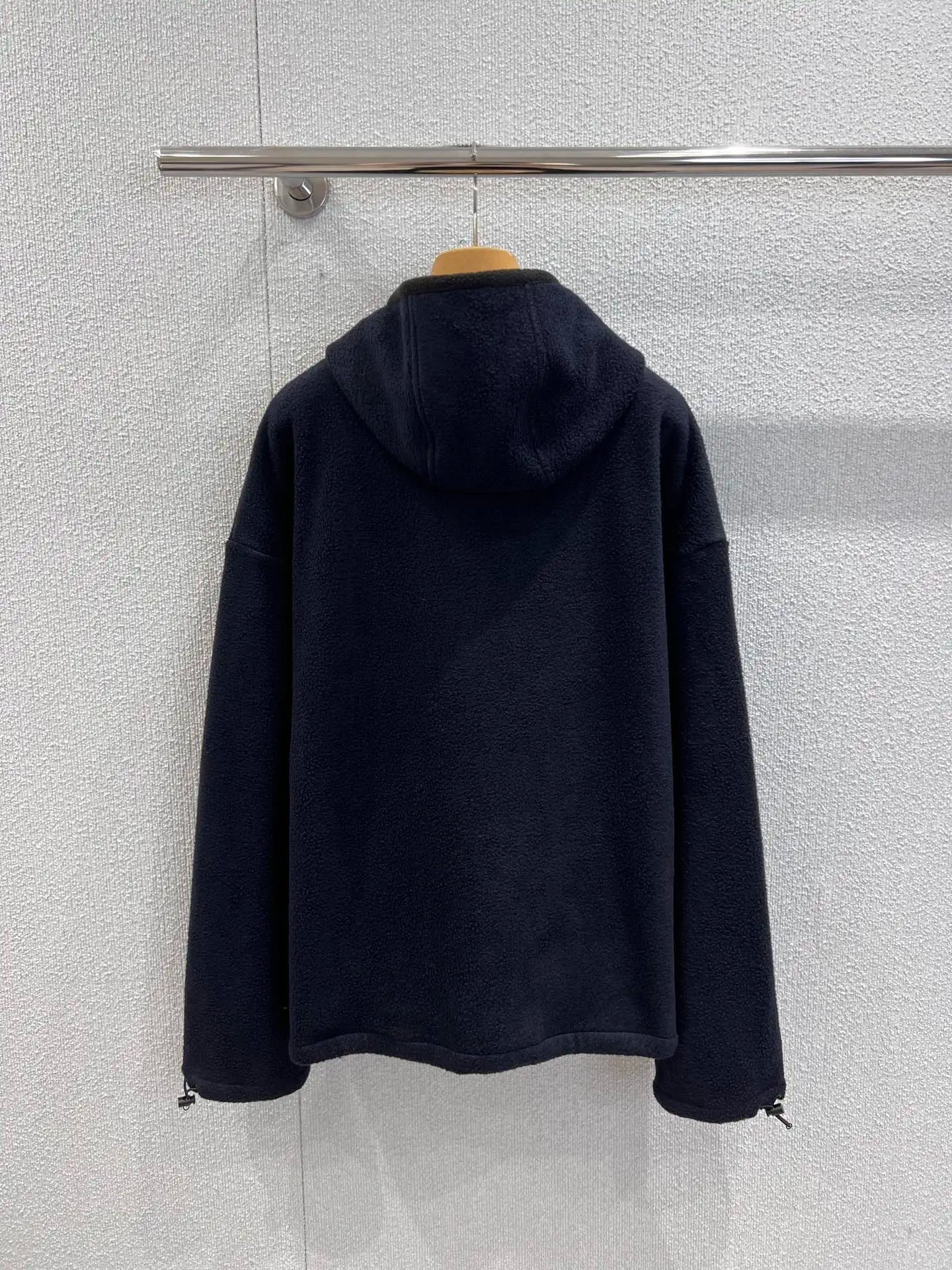 Early Autumn Logo Embroidered Fleece Hooded Jacket Soft And Comfortable With Exquisite Craftsmanship Highly Eye-Catching