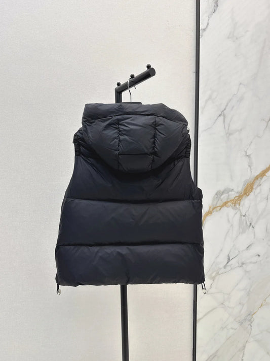 2025 New Style Hooded High-neck Cotton Jacket Vest for Women L12