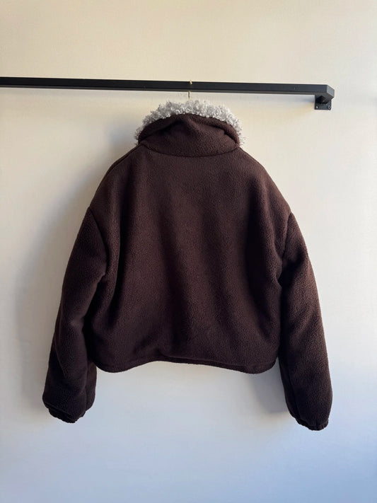 High quality autumn-winter new style women's stand-up collar fashionable casual short-sleeved sheepskin warm jacket coat JQ009