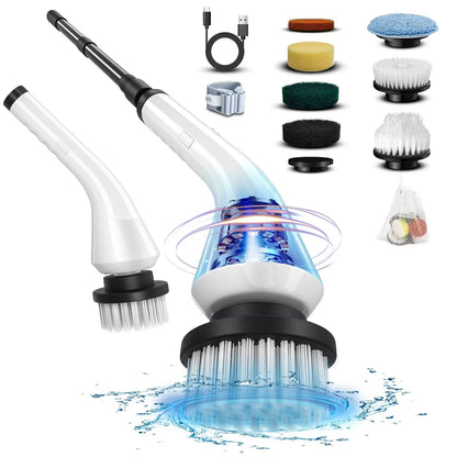 Viladepot 9-in-1 Electric Cleaning Brush Multifunctional Cordless Rotating Cleaning Brush Multiscene