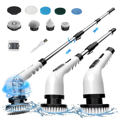 Viladepot 9-in-1 Electric Cleaning Brush Multifunctional Cordless Rotating Cleaning Brush Multiscene