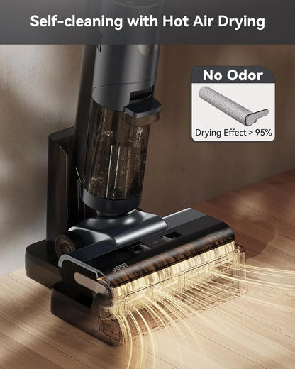 JONR ED12 PRO Wet Dry Vacuum Cleaner, Cordless Floor Washer，Intelligent Vacuum Cleaner Suitable for Hard Floors, High-Temperatu
