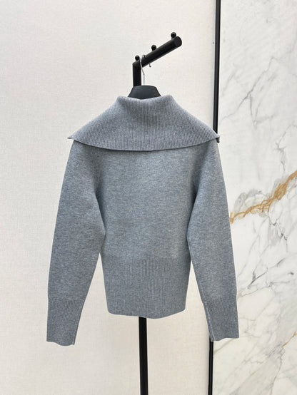 High Quality Spring And Autumn Women's Reversible Set Zipper Casual Xashmere Wool Jacket Fashion Loose Wide Leg Pants JQ089