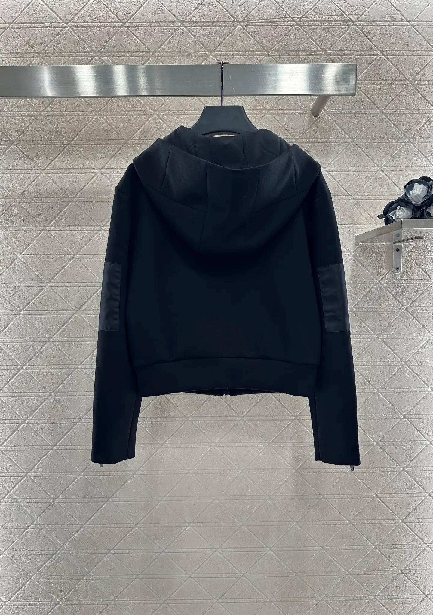 25 Autumn new hooded zipper jacket women's short high street jacket top