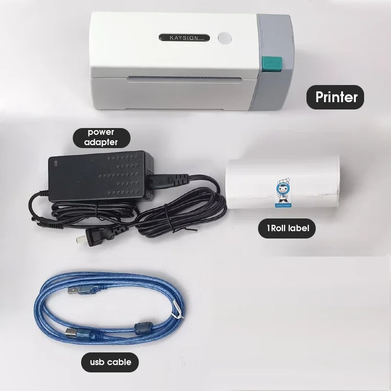 KAYSION Thermal Label Printer Portable No Ink Required 4x6 for Small Business WiFi Bluetooth USB High Speed Express Airway Bill