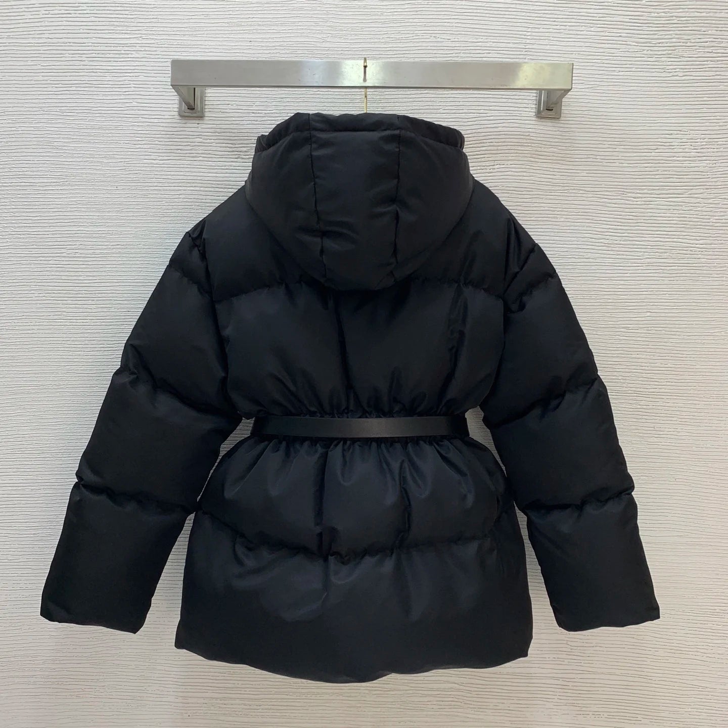 2025 Autumn and Winter Warm Women's Cotton Jacket Metal Buckle Belt Waist Slimming Thickened Padded Cotton Jacket