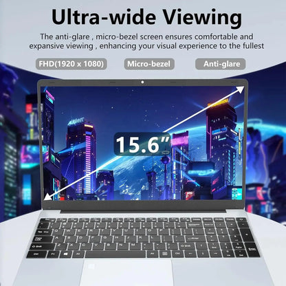 Intel Notebook PC Gamer 15.6" Ultra Slim Laptop Intel Celeron N4000 16GB RAM 1TB 2TB SSD Office Study Computer PC Windows 11 Pro