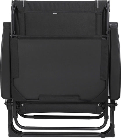 XXL Oversize Recliner Folding Chair for Camping Patio Outdoors Zero Gravity Extra Wide Reclining Padded Seats with Sunshade and