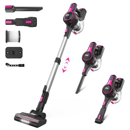 INSE N5T Cordless Vacuum Cleaner, 25Kpa 1.2L Large Dustbin, 6 in 1 Handheld Vacuum for Household Cleaning