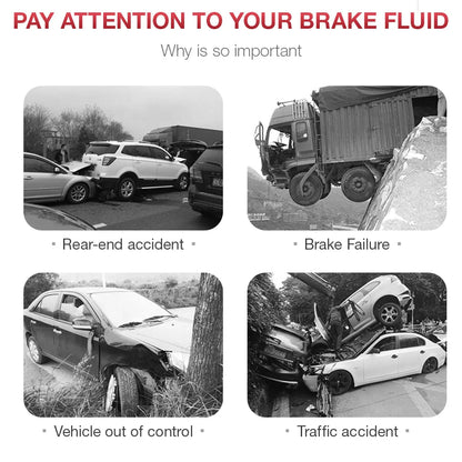 12V Auto Brake Fluid Tester Digital Car Brake Oil Tool BF200 DOT3 DOT4 DOT5.1 LED Indicator check Display Auto Oil Tool PK BF100