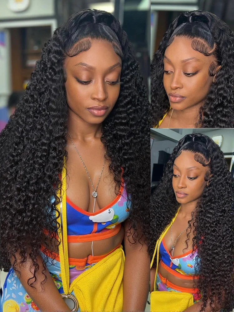 Deep Wave Wigs 13x4 HD Transparent Lace Front Human Hair Wigs 13x6 Lace Frontal Wig Human Hair Cury 5x5 HD Lace Closure Wigs