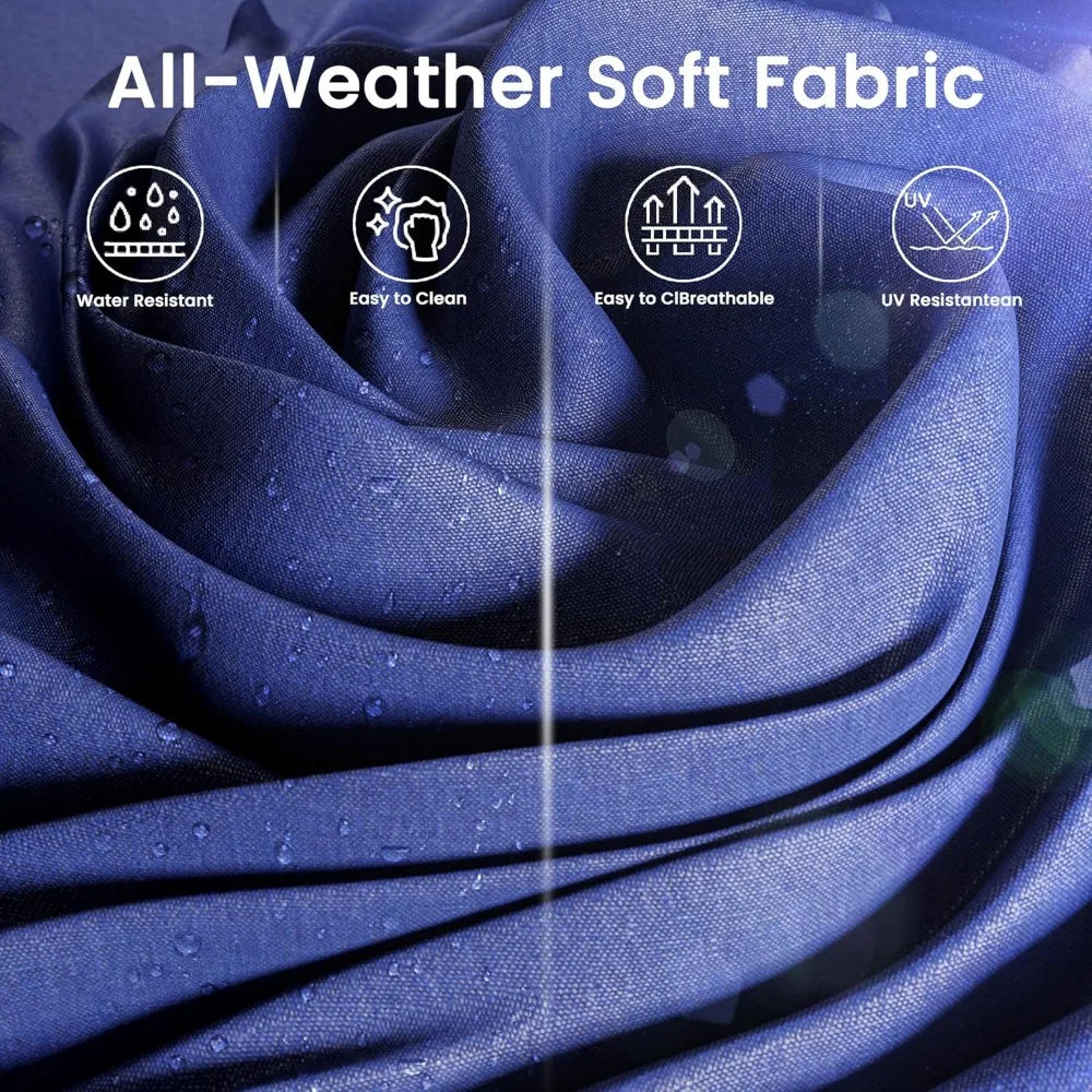 7 piece outdoor patio furniture set, outdoor sectional furniture, rattan & wicker modern modular conversation set sofa couch w/w