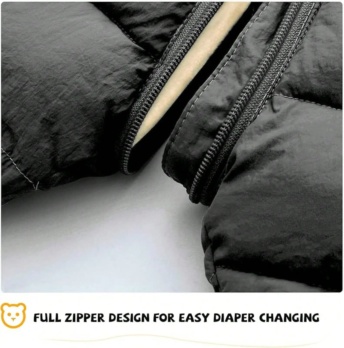 Baby Clothes Cute Infant Toddler Snowsuit Warm Newborn Boy Girl Winter Coats Hooded Zip Jumpsuit