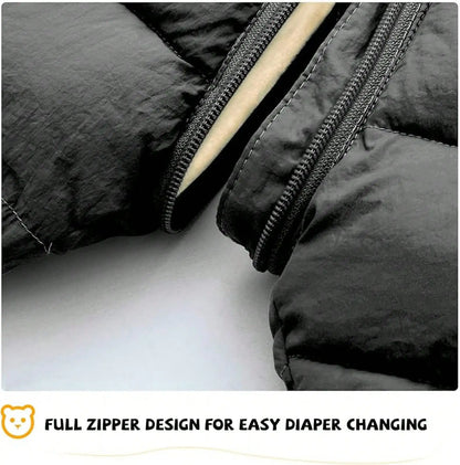 Baby Clothes Cute Infant Toddler Snowsuit Warm Newborn Boy Girl Winter Coats Hooded Zip Jumpsuit