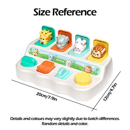Montessori Pop up Animal Toys and Learning Boxes - Enhance Logic and Motor Skills, Suitable for Children's Birthday Gifts