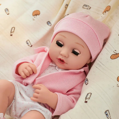 13inch Realistic Reborn Dolls Cute Soft Body Blink Doll Real Life Baby Dolls With Accessories For 3+ Year Old Girls Gifts