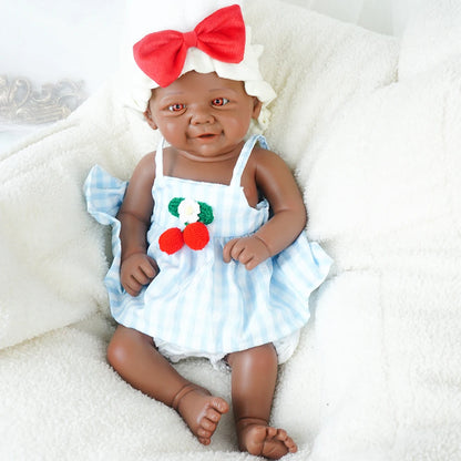 Artificial Soft Full Body Platinum Silicone Painted Reborn Doll Girl Handmade 18.31 Inch Solid Color Newborn Dummy Boy Suitable