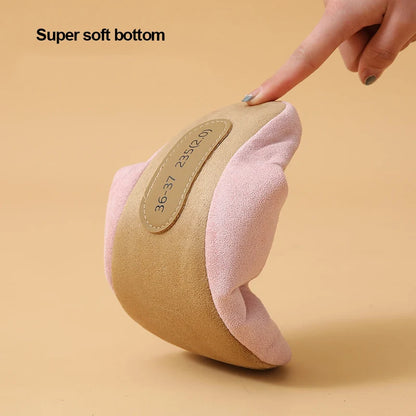 Unisex Japanese Style Mute Indoor Slippers Lightweight Super Soft Home Cotton Shoes Woman Autumn Winter Comfort House Slippers