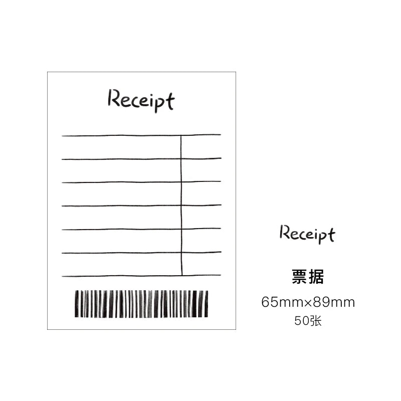 Journamm-Simplicity Cute Styles Memo Pad, Scrapbooking Decoration, Office Supplies, Creative Stationery Planner, Sticky Notes,