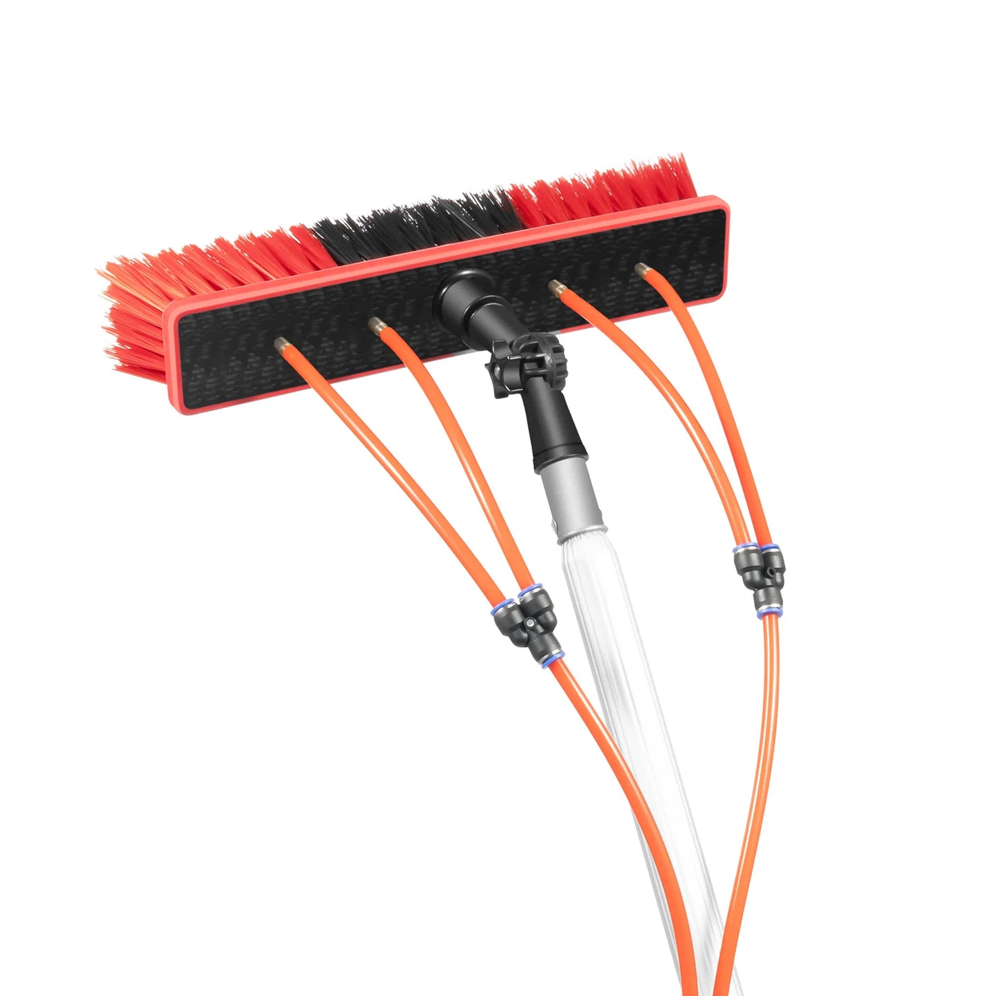 26FT Water Fed Pole Cleaning Brush Tool, For Window+ Solar Panel, High Density Aluminum Alloy Window Cleaning Pole