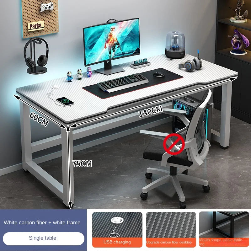 Shelf Living Room Office Desk Storage Standing Floor Metal Arbenic Computer Desks European Black Mesa De Escritorio Furniture
