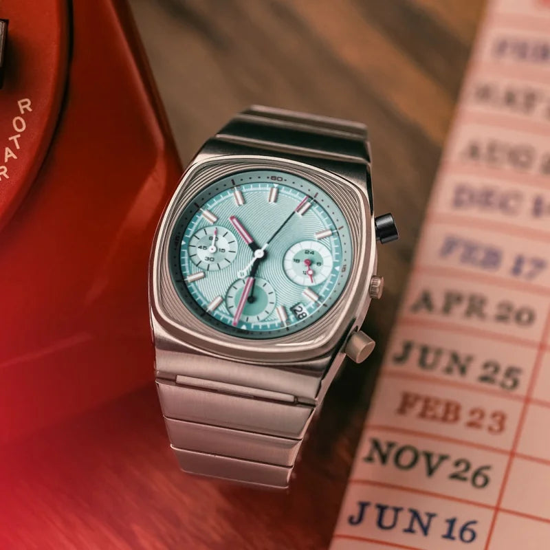 CILOA sports square green watch men's brand authentic 2025 new trend fashion high quality light luxury gift quartz watch