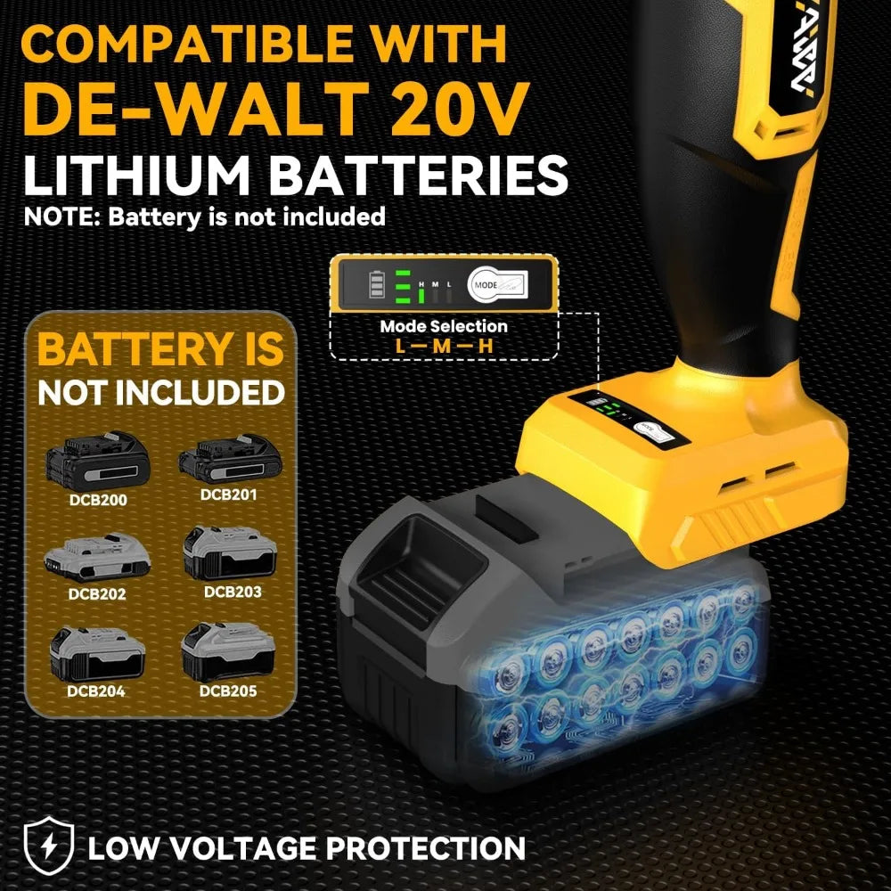 Wireless Drywall Cut-Out Tool with 3-Speed Adjustable Brushless Rotary Saw, Up to 30000 RPM, Compact Spiral Design for 20V Batte