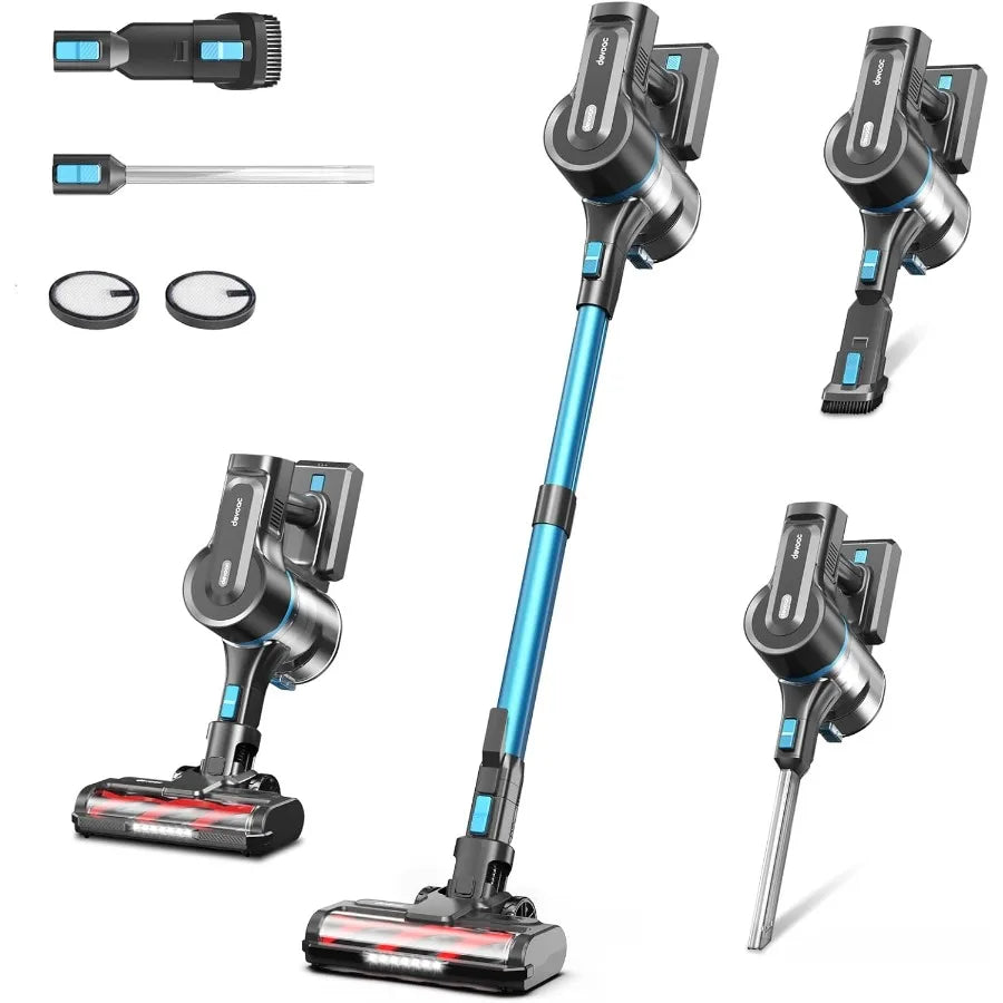 Cordless Vacuum Cleaner 50Kpa 50 Mins for Home 8 in 1 Lightweight Stick Vacuum with Self-Standing Powerful Rechargea