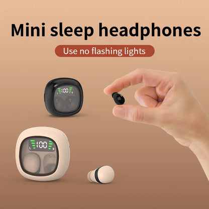 SHUKE Hidden Bluetooth Headset TWS Wireless Headphones Mini Sleep Earbuds Noise Reduction Earbuds HiFi Stereo Music Earphones