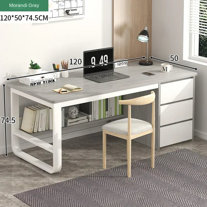 Drawers Study Office Desk Bedroom Student Setup Organizers European Computer Desk Floor Legs Mesa De Computador Modern Furniture