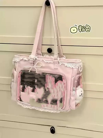 Ballet Girl Large Appetite Itabag Japanese Two-Dimension Single Shoulder Crossbody Bag Gift For Friends Women'S Handbag Gift