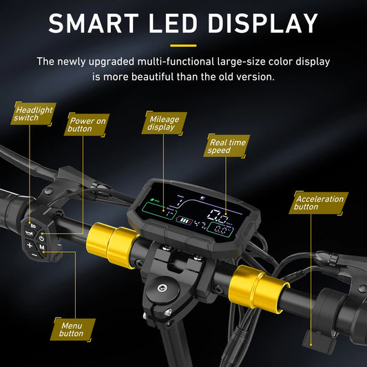 IENYRID M4 Pro S+Electric Scooter 800W Motor 48V 12.5AH Battery 10"Tire Escooter 45km/h Max 40-50KM Range Disc Brake LCD Display