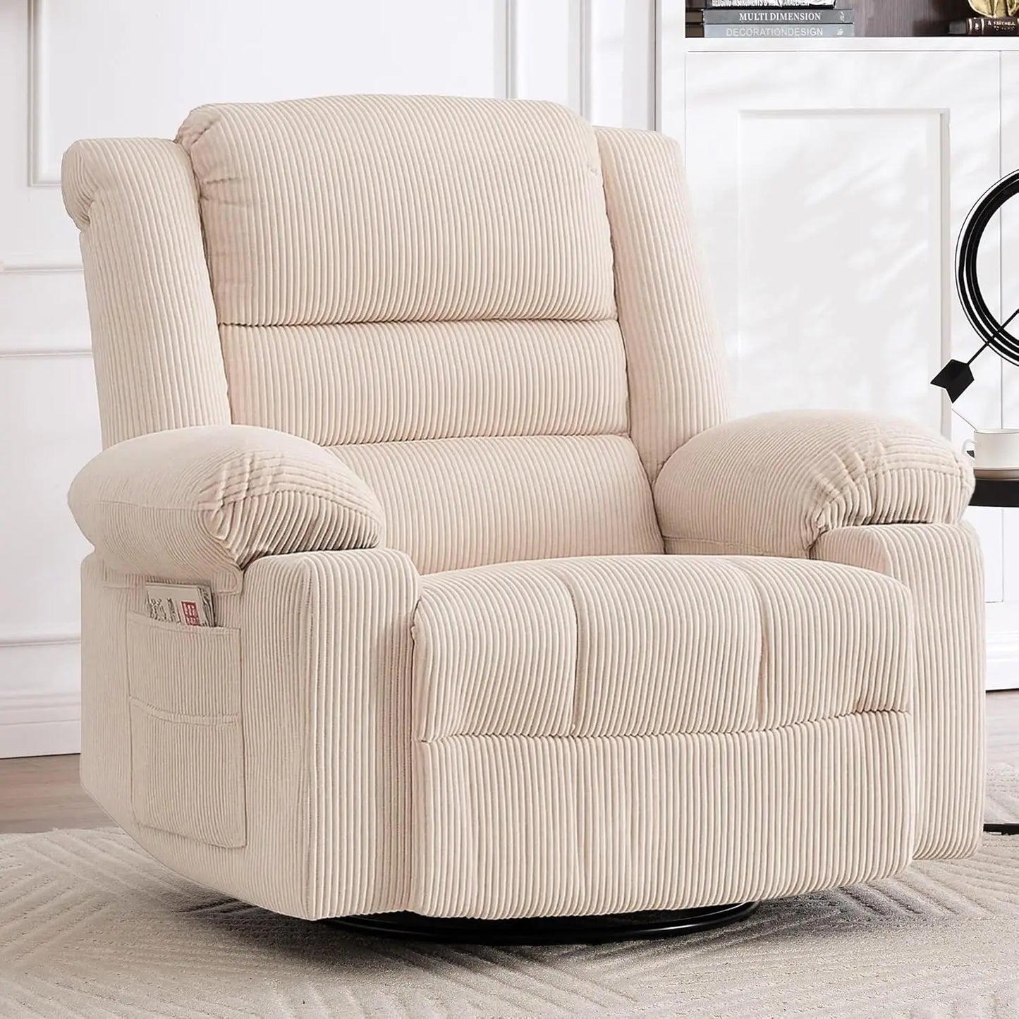 recliner chair rocker modern ergonomic lounge 360 degree swivel single sofa seat living room lounge recliners on clearance foam