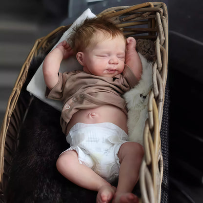 Risbecko 48cm Reborn Doll Baby Full Silicone Vinyl Girl Body -19 inch 3D Painted Skin Realistic Touch Doll Toy Christmas Gift