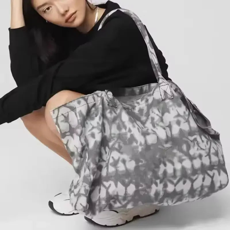 New Large-Capacity Yoga Handbag Shopping Bag Neutral Shoulder Bag Simple Fashion Sports Fitness Bag Neutral Shoulder Bag