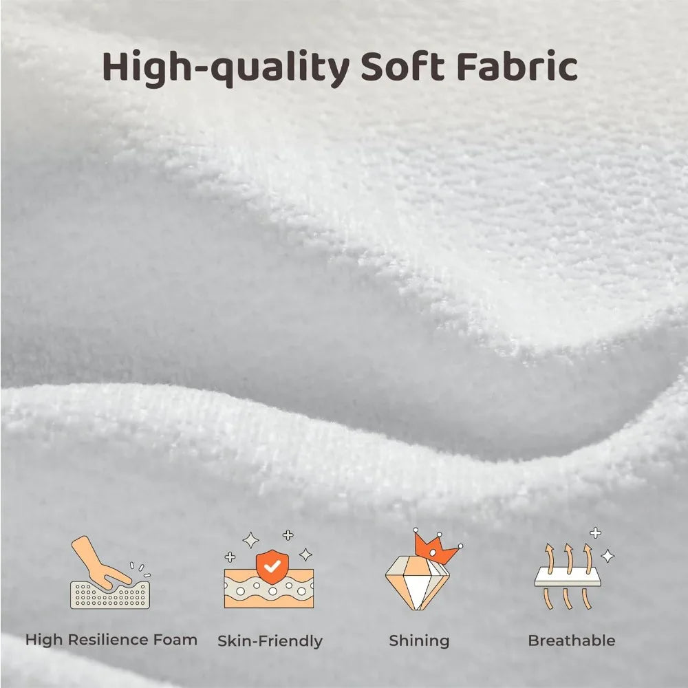 Cloud Upholstered King Bed Frame with Headboard, 5 Inch Foam Padded Platform, No Box Spring, Easy Assembly,Customized
