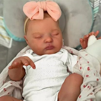 21inch 52cm Already Painted Finished Reborn Baby Doll Laura Handmade Reborn Preemie Baby Newborn Kids Toy Figure Gift Girl Dolls