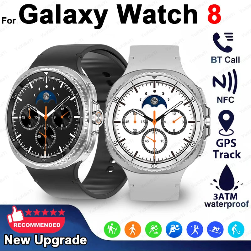 Watch 8 Ultra Classic GPS Compass NFC SmartWatch 46mm Version AMOLEL Rotating Dial BT Call 3ATM Waterproof Watch7 Upgraded Watch