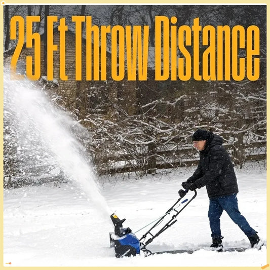 48V Brushless Snow Blower Kit | 18in Steel Auger & LED Light | 25ft Snow Throwing Distance | Snow Joe Compatible