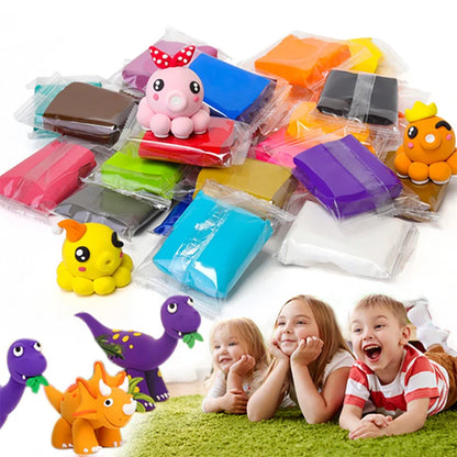 12/24/36 Color Clay Air-dried Clay Set Ultra Light Plastic Clay with Carving Tools DIY Crafts Toy Gifts for Friends Children