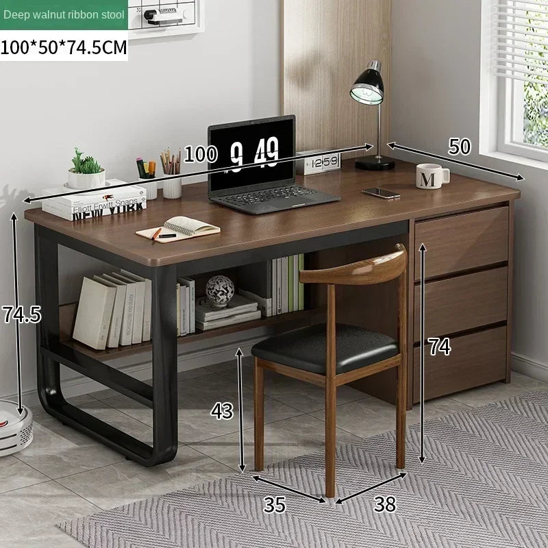 Drawers Study Office Desk Bedroom Student Setup Organizers European Computer Desk Floor Legs Mesa De Computador Modern Furniture