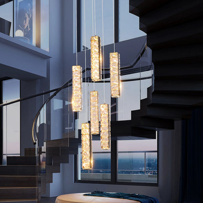 VETRULUS Nordic K9 Crystal Ceiling Lamp Indoor Led Chandelier Living Room Kitchen Lighting Fixtures Bar Modern Luxury Home Decor