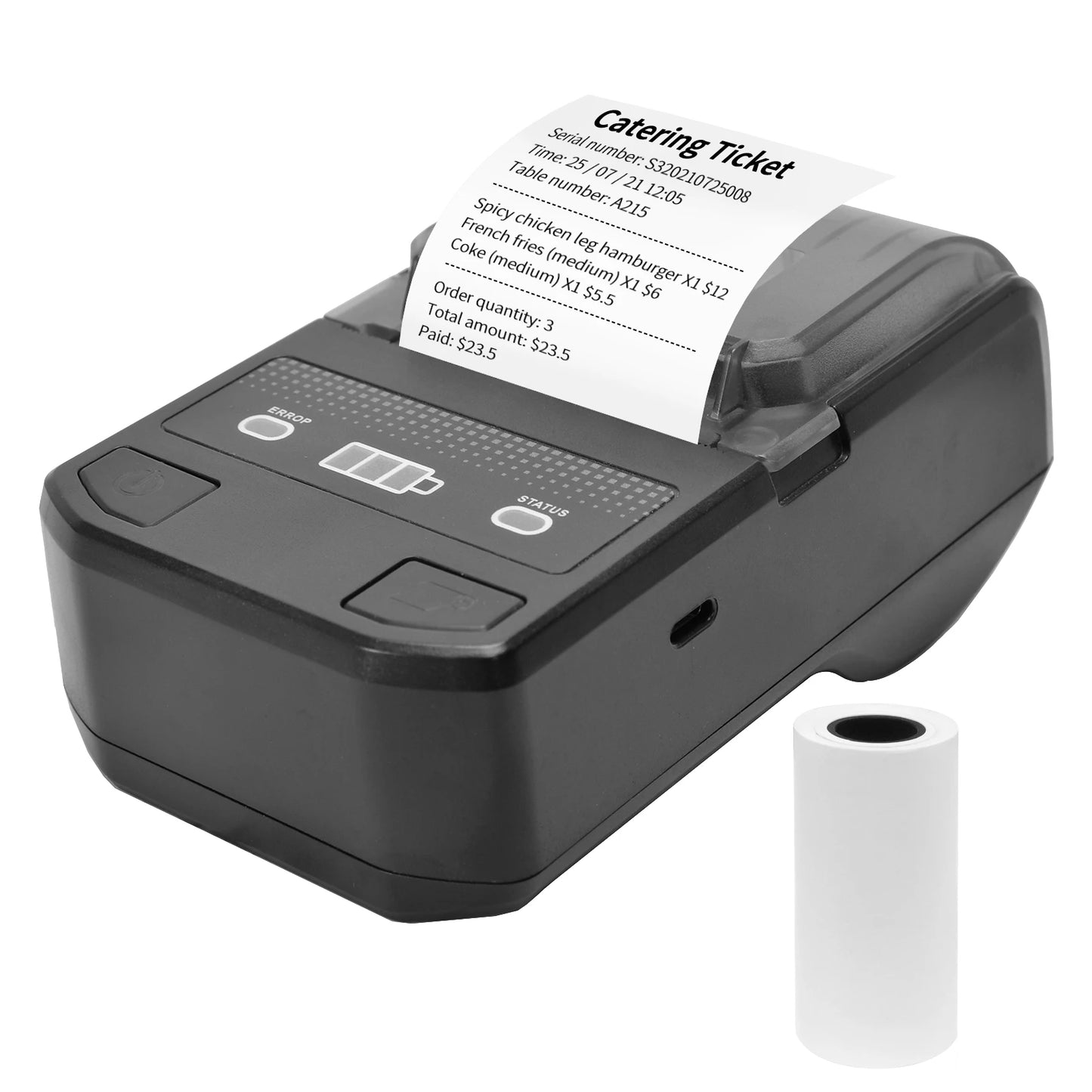 Portable Thermal Label Maker Wireless BT Mini Label Printer 58mm Barcode Printer for Retail Price Tag Warehouse Label Printing
